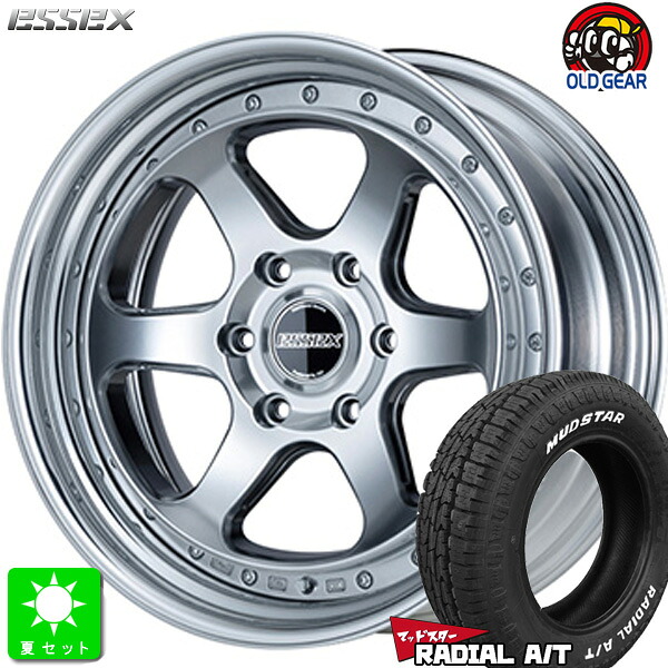 215/65R16 109/107 マッドスター MUDSTAR RADIAL A/T ホワイトレター 新品 サマータイヤ ホイール4本セット エセックス ESSEX EL-16 2ピース 16インチ 7.0J 6H139.7 ハイパーグロス 組込み済 バランス調整済 taiya