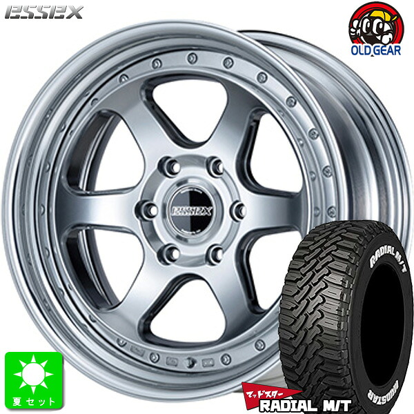 215/65R16 109/107 マッドスター MUDSTAR RADIAL M/T ホワイトレター 新品 サマータイヤ ホイール4本セット エセックス ESSEX EL-16 2ピース 16インチ 7.0J 6H139.7 ハイパーグロス 組込み済 バランス調整済 taiya