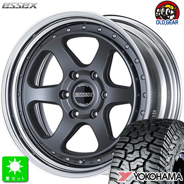 LT215/70R16 100/97Q ヨコハマ ジオランダー X-A/T G016 新品 サマータイヤ ホイール4本セット エセックス ESSEX EL-16 2ピース 16インチ 6.5J 6H139.7 マットガンメタ 組込み済 バランス調整済 taiya