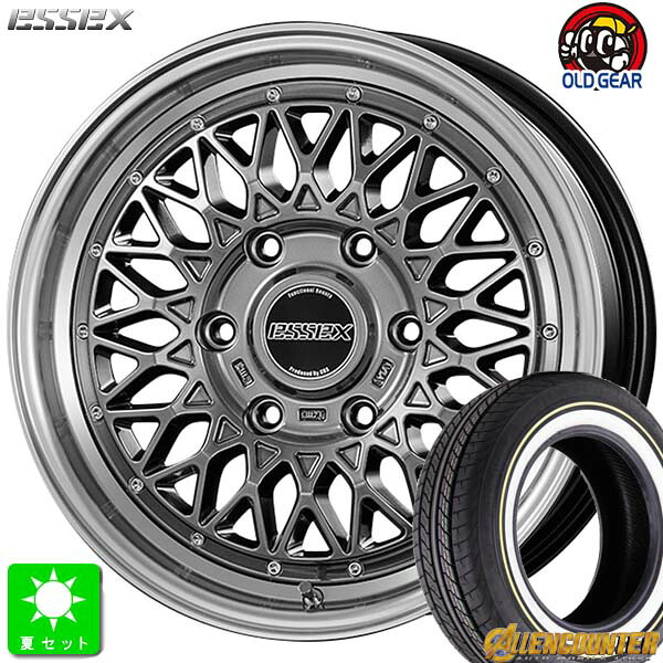 215/65R16C 109/107T オーレンカウンター クラシックオーバル ホワイトリボン 新品 サマータイヤ ホイール4本セット エセックス ESSEX ENCM 16インチ 6.5J 6H139.7 ハイパーグロス(HG) taiya