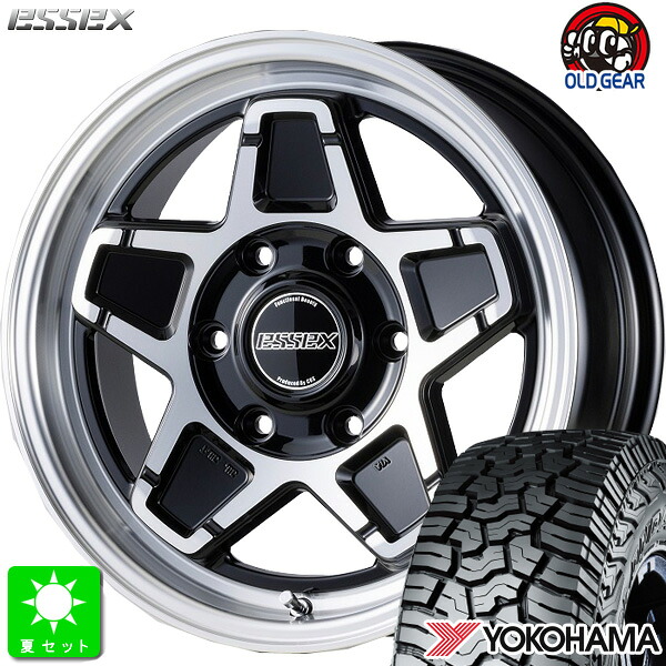 LT215/70R16 100/97Q ヨコハマ ジオランダー X-A/T G016 新品 サマータイヤ ホイール4本セット エセックス ESSEX ENCS 16インチ 6.5J 6H139.7 ブラックポリッシュ 組込み済 バランス調整済 taiya