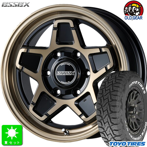 215/65R16C 109/107 トーヨー オープンカントリー R/T ホワイトレター 新品 サマータイヤ ホイール4本セット エセックス ESSEX ENCS 16インチ 6.5J 6H139.7 ブロンズクリア 組込み済 バランス調整済 taiya