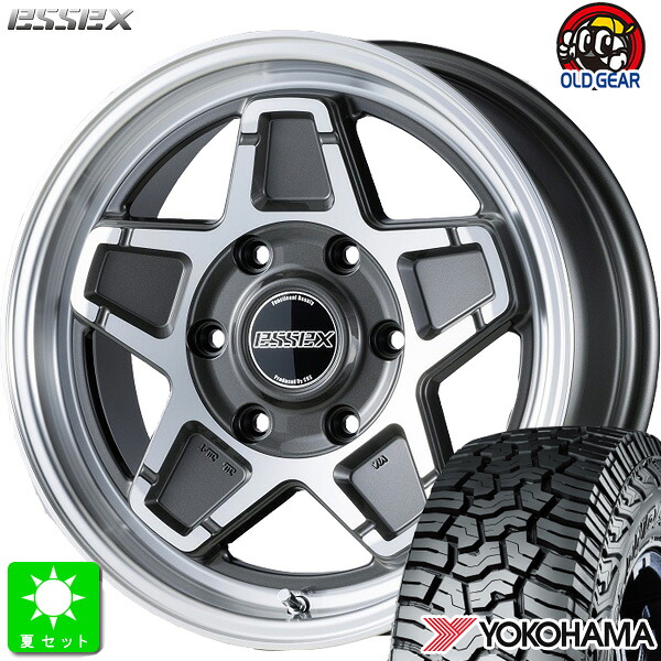 LT215/70R16 100/97Q ヨコハマ ジオランダー X-A/T G016 新品 サマータイヤ ホイール4本セット エセックス ESSEX ENCS 16インチ 6.5J 6H139.7 ガンメタリックポリッシュ 組込み済 バランス調整済 taiya