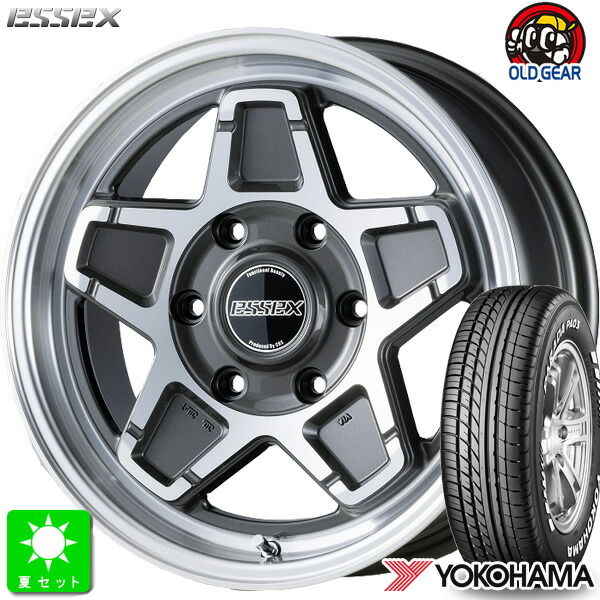 215/65R16C 109/107 ヨコハマ パラダ PA03 ホワイトレター 新品 サマータイヤ ホイール4本セット エセックス ESSEX ENCS 16インチ 6.5J 6H139.7 ガンメタリックポリッシュ 組込み済 バランス調整済 taiya
