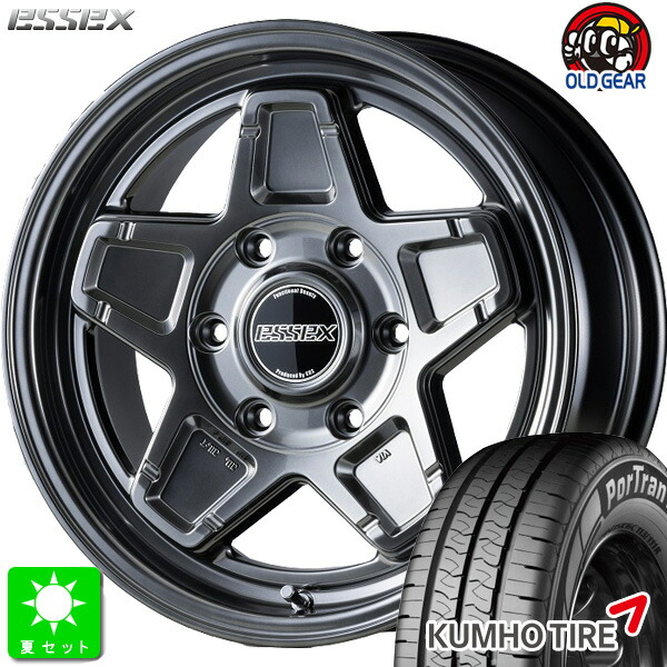 215/65R16C 109/107 クムホ KUMHO ポートラン KC53 新品 サマータイヤ ホイール4本セット エセックス ESSEX ENCS 16インチ 6.5J 6H139.7 ハイパーグロス 組込み済 バランス調整済 taiya