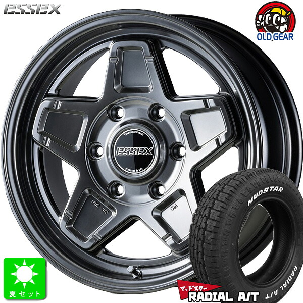 215/65R16 109/107 マッドスター MUDSTAR RADIAL A/T ホワイトレター 新品 サマータイヤ ホイール4本セット エセックス ESSEX ENCS 16インチ 6.5J 6H139.7 ハイパーグロス 組込み済 バランス調整済 taiya
