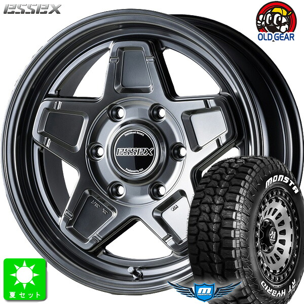 215/65R16C 109/107 モンスタタイヤ RT ハイブリッド ホワイトレター 新品 サマータイヤ ホイール4本セット エセックス ESSEX ENCS 16インチ 6.5J 6H139.7 ハイパーグロス 組込み済 バランス調整済 taiya