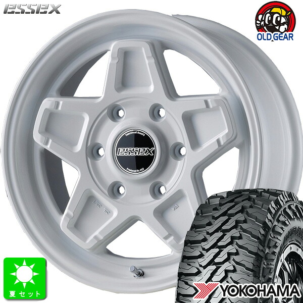 LT215/70R16 100/97Q ヨコハマ ジオランダー M/T G003 新品 サマータイヤ ホイール4本セット エセックス ESSEX ENCS 16インチ 6.5J 6H139.7 ホワイト 組込み済 バランス調整済 taiya