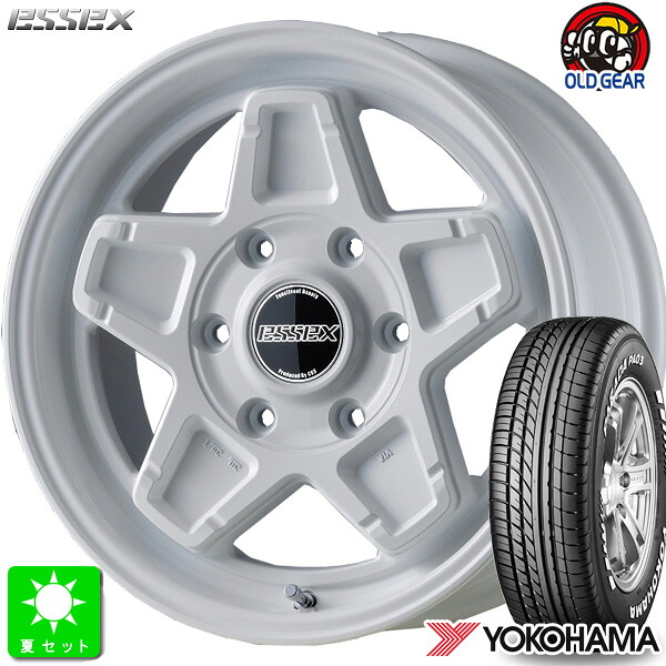 215/65R16C 109/107 ヨコハマ パラダ PA03 ホワイトレター 新品 サマータイヤ ホイール4本セット エセックス ESSEX ENCS 16インチ 6.5J 6H139.7 ホワイト 組込み済 バランス調整済 taiya