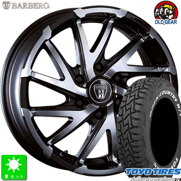 215/65R16 109/107 トーヨー オープンカントリー R/T ホワイトレター 新品 サマータイヤ ホイール4本セット クリムソン バルベロ D-TWIST 16インチ 6.5J 6H139.7 ブラックポリッシュ taiya