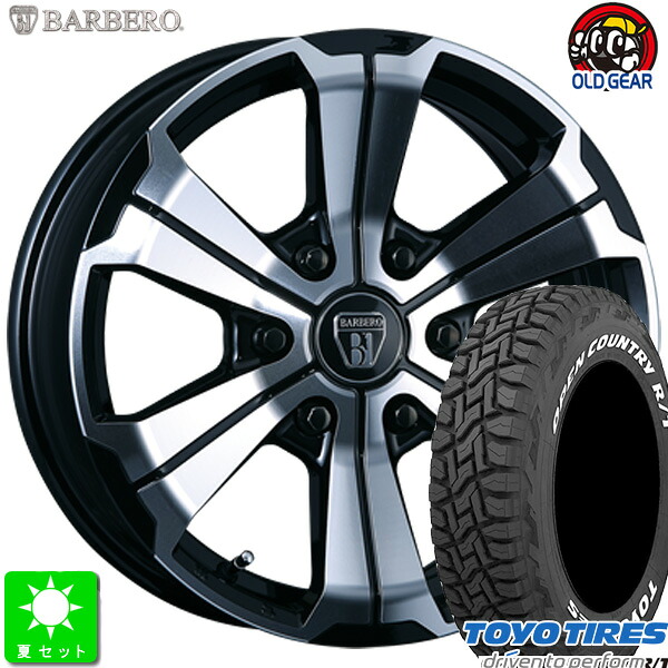 215/65R16 109/107 トーヨー オープンカントリー R/T ホワイトレター 新品 サマータイヤ ホイール4本セット クリムソン バルベロ U-GRANDE 16インチ 6.5J 6H139.7 ブラックポリッシュ taiya