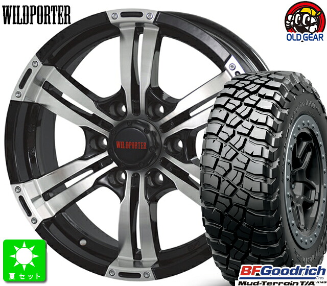 LT265/65R17 120/117Q LRE RBL BF Goodrich Mud-Terrain T/A KM3 新品 サマータイヤ ホイール4本セット ワイルドポーター クロスシックス 17インチ 7.5J 6H139.7 ブラックポリッシュ taiya
