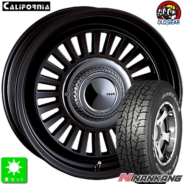 265/75R16 ナンカン NANKANG FT-7 アウトラインホワイトレター 新品 サマータイヤホイール 4本セット クリムソン ディーンカリフォルニア 16インチ 7.0J 6H139.7 マットブラックポリッシュ taiya