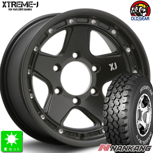 315/75R16 ナンカン NANKANG N889 M/T アウトラインホワイトレター 新品 サマータイヤホイール 4本セット MLJ XTREME-J XJ05 16インチ 8.0J 6H139.7 サテンブラックミルド taiya