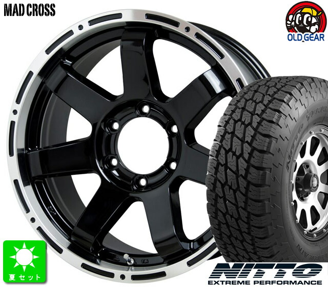 自動車タイヤ/ホイール タイヤ/ホイールセット プラド 2020年製MAD CROSS 17インチ ホイールノーマルタイヤセット 
