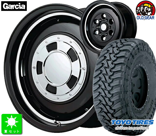 265/70R17 トーヨー OPEN COUNTRY M/T 新品 サマータイヤ ホイール4本セット ガルシアシスコ 17インチ 8.0J 6H139.7 セミグロスブラックリムヴァーレイポリッシュ taiya