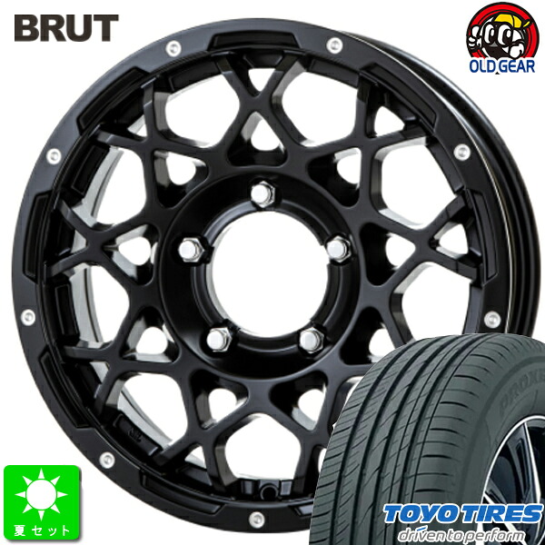 215/70R16 トーヨー プロクセス CL1 SUV 新品 サマータイヤ ホイール4本セット ブルート BRUT BR-55 16インチ 5.5J 5H139.7 ミルドサティンブラック taiya 70,241円