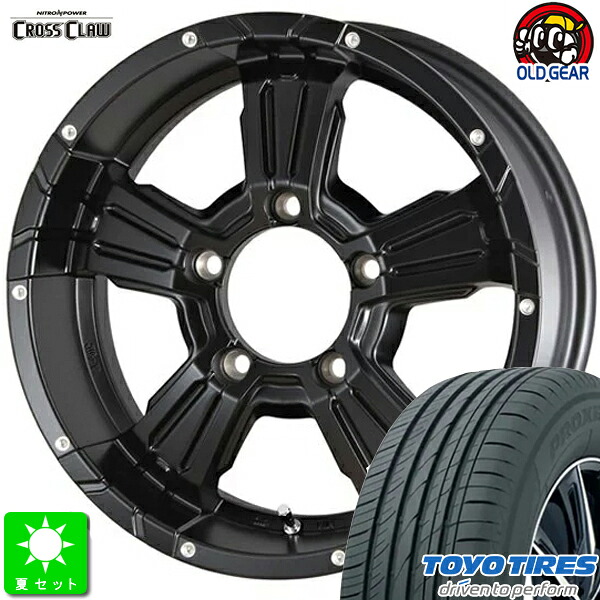 215/70R16 トーヨー プロクセス CL1 SUV 新品 サマータイヤ ホイール4本セット NITRO POWER CROSS CLAW 16インチ 5.5J 5H139.7 SGBK/PD taiya