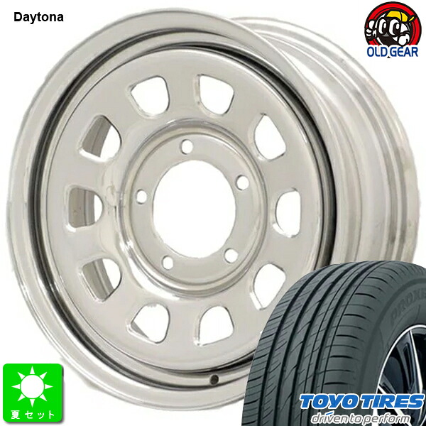 215/70R16 トーヨー プロクセス CL1 SUV 新品 サマータイヤ ホイール4本セット デイトナ’S 16インチ 5.5J 5H139.7 クローム taiya