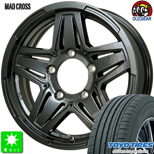 175/80R16 トーヨー プロクセス CL1 SUV 新品 サマータイヤ ホイール4本セット マッドクロス JB-01 16インチ 6.0J 5H139.7 ガンメタ taiya