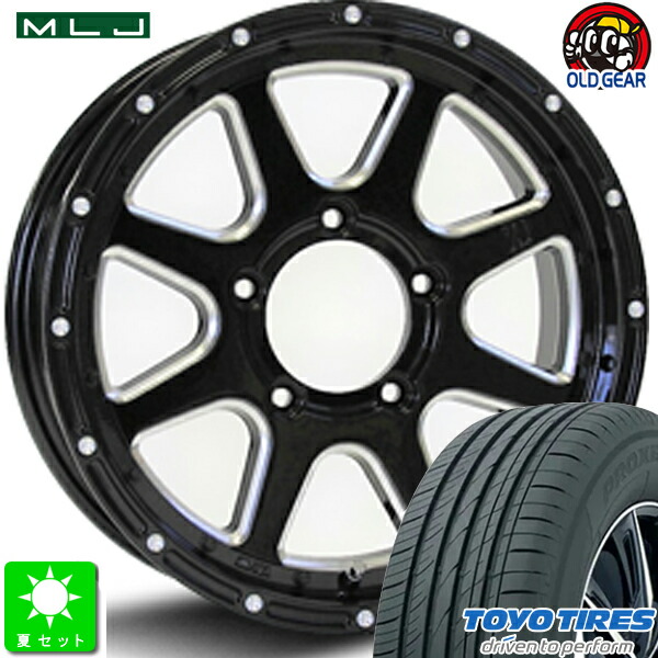 175/80R16 トーヨー プロクセス CL1 SUV 新品 サマータイヤ ホイール4本セット MLJ XTREME-J 16インチ 5.5J 5H139.7 グロスブラックミルド taiya