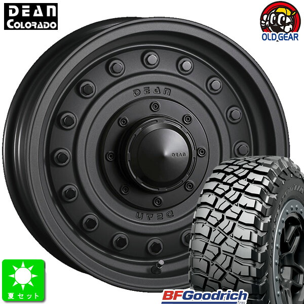LT205/80R16 111/108Q LRE RBL BF Goodrich Mud-Terrain T/A KM3 新品 サマータイヤ ホイール5本セット クリムソン DEAN コロラド 16インチ 5.5J 5H139.7 マットチャコールブラック taiya