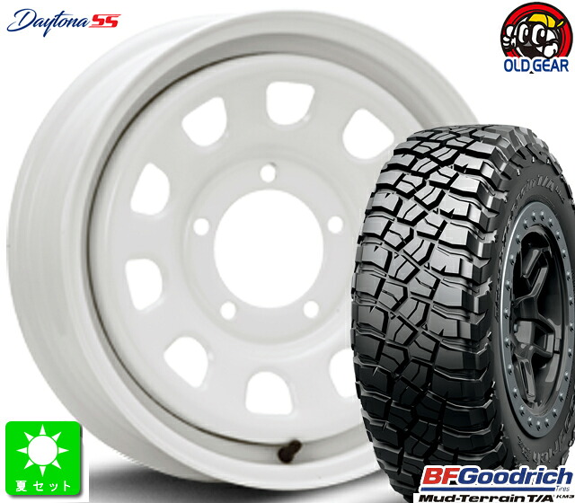 LT225/75R16 115/112Q LRE RBL BF Goodrich Mud-Terrain T/A KM3 新品 サマータイヤ ホイール4本セット デイトナSS 16インチ 5.5J 5H139.7 オールホワイト taiya