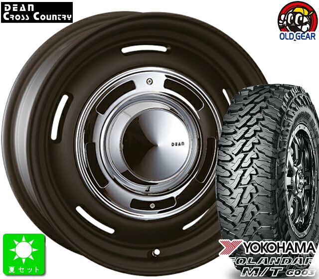 185/85R16 ヨコハマ ジオランダー M/T G003 新品 サマータイヤ ホイール4本セット クリムソン DEAN クロスカントリー 16インチ 6.0J 5H139.7 マットブラック taiya