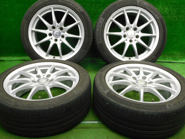 楽天市場】中古 ホイールタイヤ 4本セット 225/50R17 2021年製 8分山