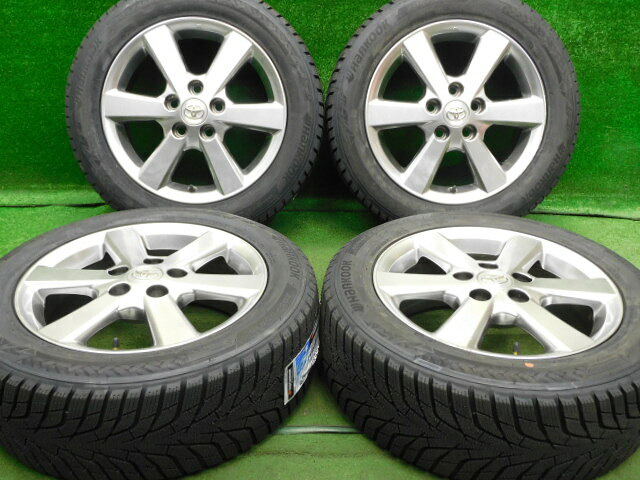 中古 ホイールタイヤ 4本セット 205/55R16 2025年製 中古純正 トヨタ アイシス 純正 16x6.5J+45 5H114.3 新品 スタッドレス タイヤ ハンコック ウィンターIcept IZ3|オールドギア2号店