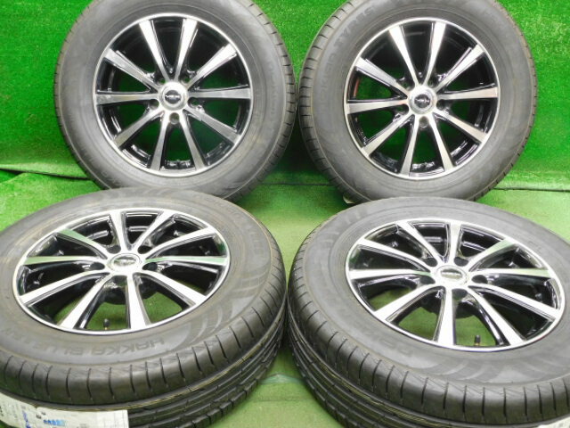 中古 ホイールタイヤ 4本セット 215/65R16 2023年製 中古社外 VEX 16x6.5J+38 5H114.3 新品 ラジアル タイヤ ノキアン ハッカブルー3