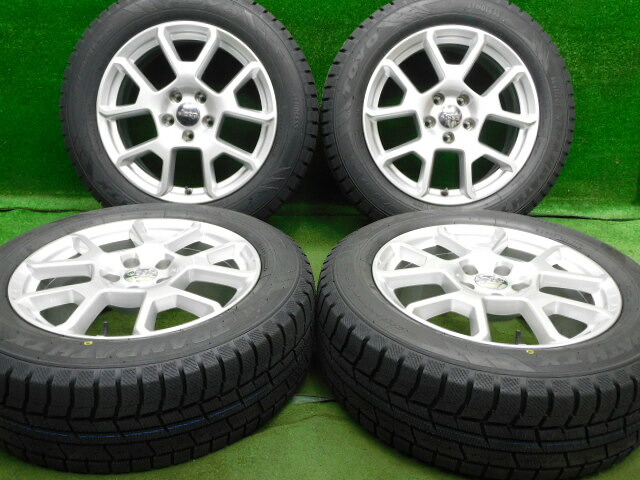 中古 ホイールタイヤ 4本セット 215/60R17 2025年製 中古純正 ジープ レネゲード 純正 17x7J+40 5H110 新品 スタッドレス タイヤ トーヨー ウィンタートランパスTX｜オールドギア２号店