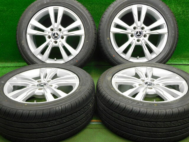 中古 ホイールタイヤ 4本セット 225/55R17 2025年製 中古社外 ユーロフォルシュ 17x7.5J+40 5H112 新品 ラジアル タイヤ ケンダ KR32