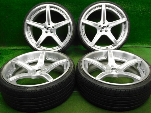中古 ホイールタイヤ 4本セット 215/30R20 2013年製 6分山程度 中古社外 フォージアート アッジオ 20x7.5J+52 5H100 中古 ラジアル タイヤ ナンカン NS-20|オールドギア2号店