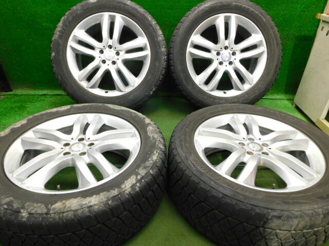 中古 ホイールタイヤ 4本セット 285/50R20 2018年製 5分山程度 中古純正 ベンツ GLクラス X166 純正 20x8.5J+62 5H112 中古 スタッドレス タイヤ ブリヂストン ブリザック DM-V2