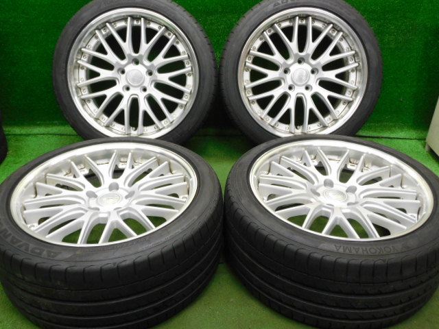 中古 ホイールタイヤ 4本セット 245/40R19 2021年製 7分山程度 中古社外 ワーク グノーシス GR4 19x8.5J+33 5H120 中古 ラジアル タイヤ ヨコハマタイヤ アドバンスポーツ V105