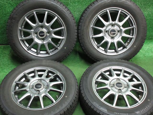 楽天市場】中古 ホイールタイヤ 4本セット 155/65R14 2018年製 7分山 