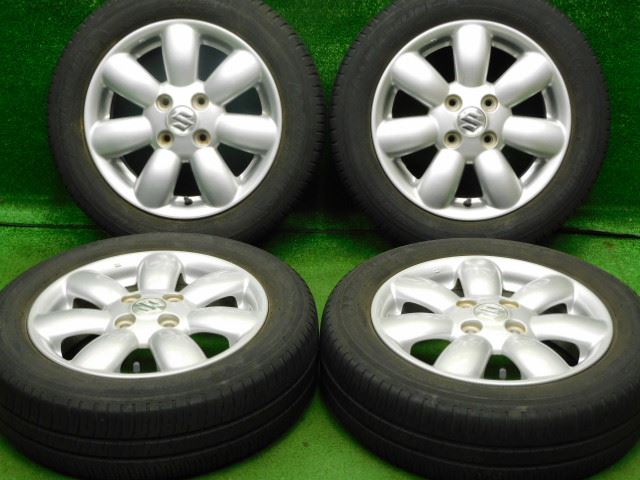 楽天市場】中古 ホイールタイヤ 4本セット 155/65R14 2021年製 6分山 