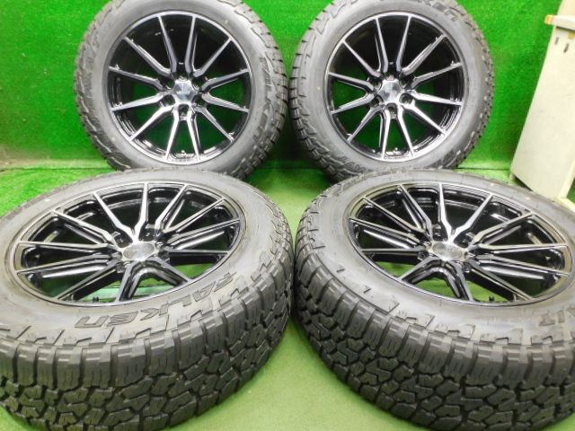 【美品】 中古 ホイールタイヤ 4本セット 275/55R20 2023年製 8分山程度 中古社外 ヴォッセン HF6-1 ハイブリッドフォージド 20x9.5J+15 6H139.7 中古 ラジアル タイヤ ファルケン ワイルドピーク AT3W｜オールドギア２号店