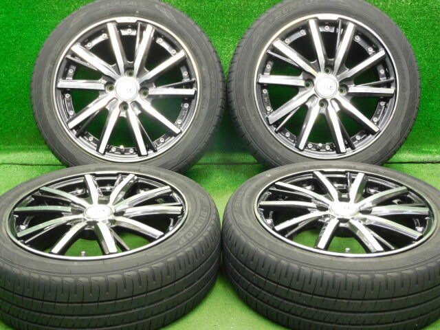 中古 ホイールタイヤ 4本セット 175/55R15 2019年製 7分山程度 中古社外 シュタイナー S/F 15x5.5J+43 4H100 中古 ラジアル タイヤ ダンロップ エナセーブ EC204 26,000円