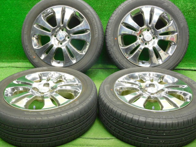中古 ホイールタイヤ 4本セット 195/55R16 2019年製 6分山程度 中古社外 オーテック 16x6J+42 4H100 中古 ラジアル タイヤ ヨコハマ エコス ES31