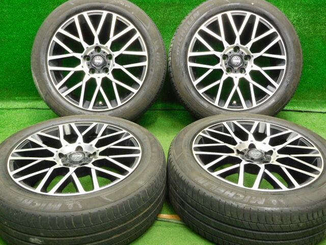 中古 ホイールタイヤ 4本セット 205/55R17 2018年製 5分山程度 中古社外 MOMO リベンジ EVO 17x7J+45 5H112 中古 ラジアル タイヤ ミシュラン プライマシー3 MO｜オールドギア２号店 39,000円