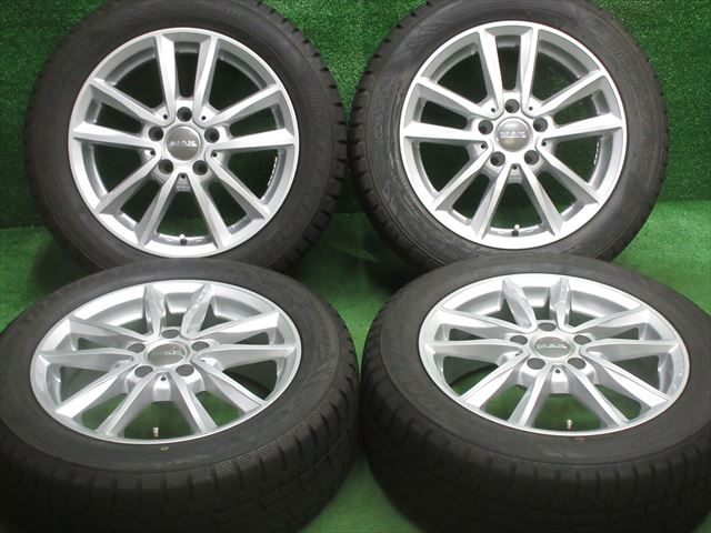 【美品】 MAK マック ブレーメン 中古 ホイールタイヤ 4本セット 205/55R16 2019年製 9分山程度 中古社外 【美品】 MAK マック ブレーメン 16x6.5J+47 5H112 中古 スタッドレス タイヤ TOYO Wトランパス TX