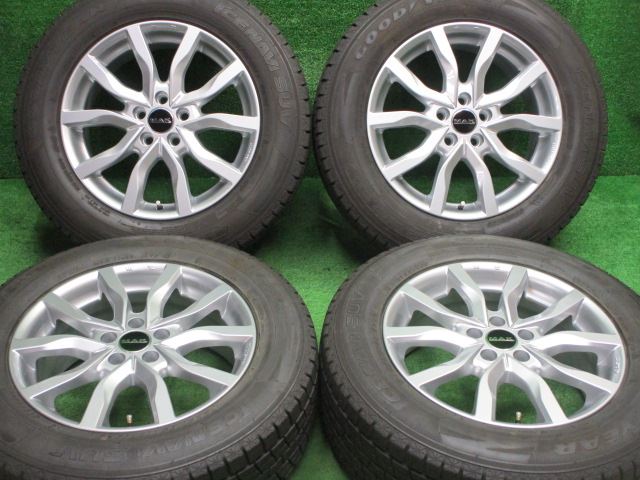 中古 ホイールタイヤ 4本セット 225/65R17 2016年製 8分山程度 未使用社外 MAK ハイランズ 17x7J+45 5H108 中古 スタッドレス タイヤ グッドイヤー アイスナビ SUV｜オールドギア２号店