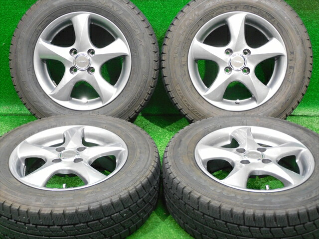 中古車タイア 4巻一揃い 185 70r14社外 天上ラン 14x5 5j 39 4h100 中古 スタッドレス タイヤ ブリヂストン ブリルックサック Vrx2 Cassadestapa Cat