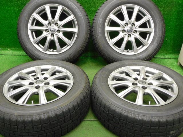 中古 ホイールタイヤ 4本セット 195/65R15 2017年製 7分山程度 中古社外 クレール 15x6J+45 5H100 中古 スタッドレス タイヤ トーヨータイヤ ガリット G5｜オールドギア２号店