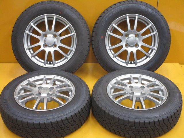 中古ホイールタイヤ 4本セット 165 70R14社外 ウェッズ ヴェルヴァ 14x5.5J 42 4H100 中古 スタッドレス タイヤ トーヨー  ガリット GIZ 本物の