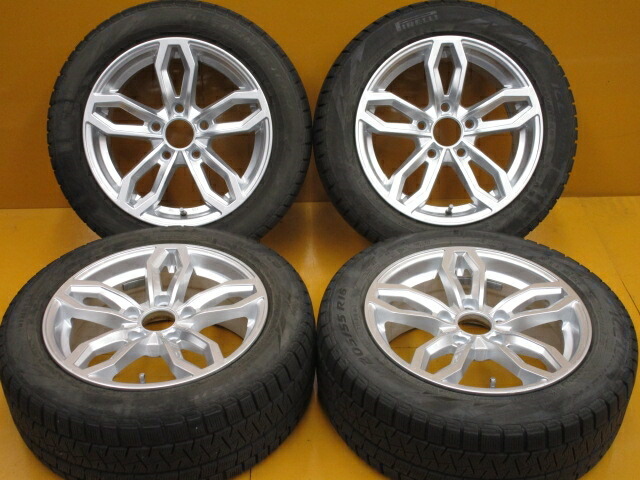 中古ホイールタイヤ 4本セット 5 55r16社外 Aga 16x7j 40 5h1 中古 スタッドレス タイヤ トーヨー ウインタートランパス Tx Edpa Gov Sy