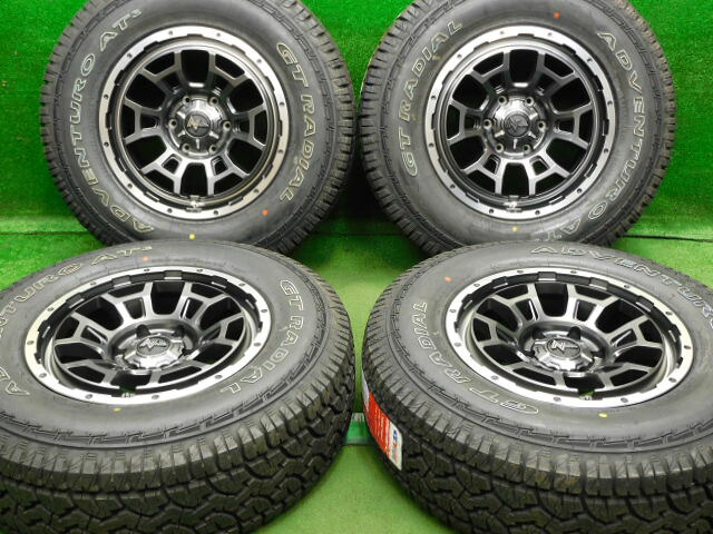 新品 ホイールタイヤ 4本セット 265/70R17 2021年製 未使用社外 ナイトロパワー H6 スラッグ 17x8J+20 5H139.7 未使用 ラジアル タイヤ GTラジアル アドベンチャー AT3｜オールドギア２号店 73,975円