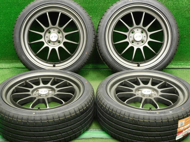 中古 ホイールタイヤ 4本セット 205/40R17 2025年製 中古社外 JDM 17x7J+42 4H100 未使用 ラジアル タイヤ タイヤフロッグ ヤンキー701｜オールドギア２号店